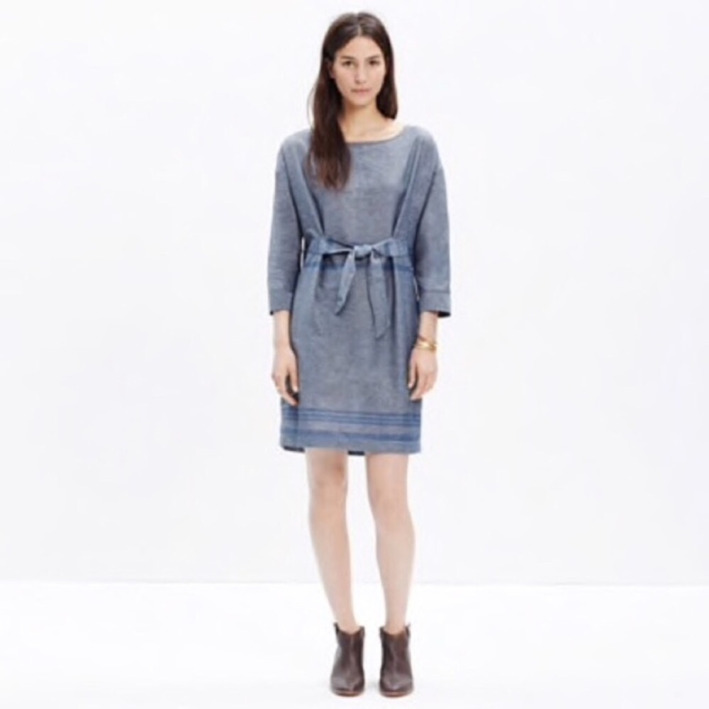 Madewell Tie-Front Dolman Dress